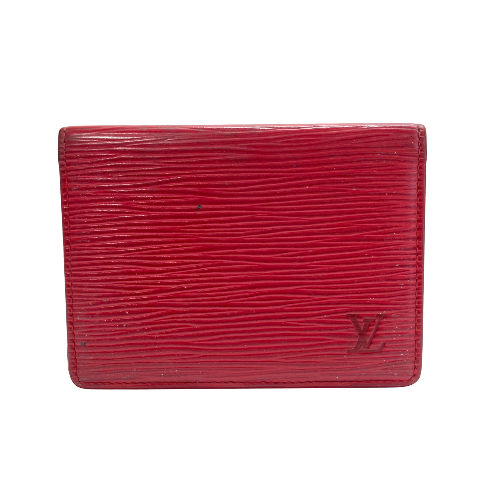 2140 LOUIS VUITTON ルイヴィトン エピ レッド カードケース 二