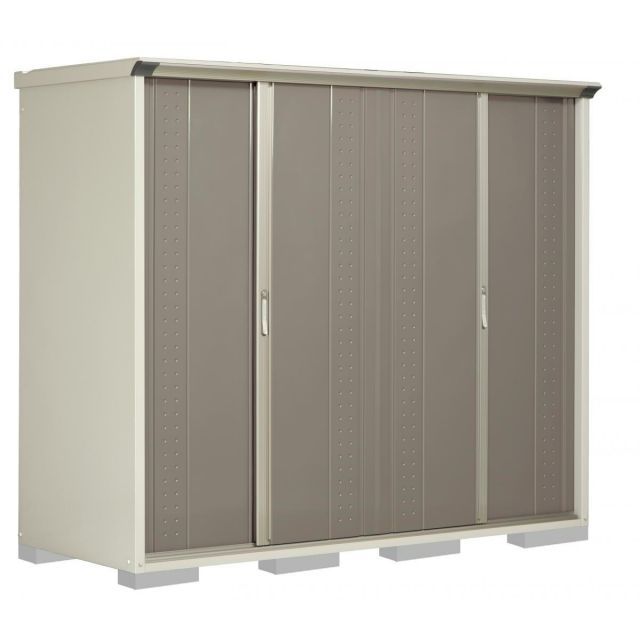 タクボ 小型物置 グランプレステージ 全面棚タイプ カーボンブラウン GP-229AFCB 収納庫 4枚扉