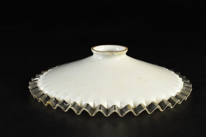 蔵A2408d レトロ 古いガラス電笠 ランプシェード