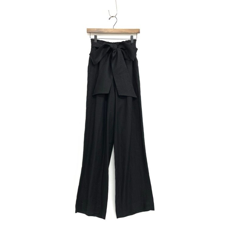 22SS HYKE ハイク LINEN EASY PANTS リネンイージーパンツ ブラック 2 