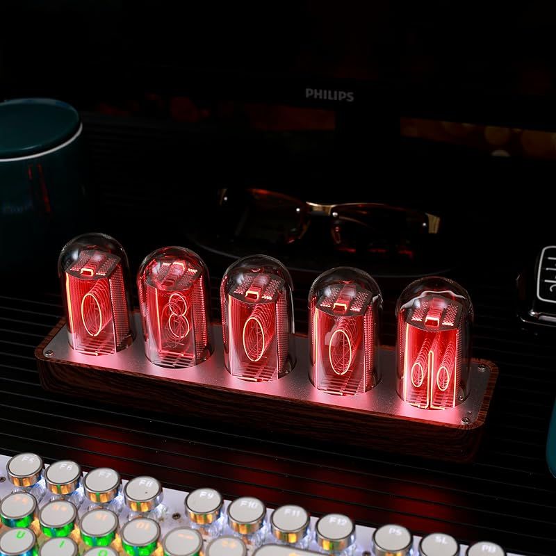 ClocTeck ニキシー管 時計 Wi-Fi同期 & 1600万色カスタマイズ