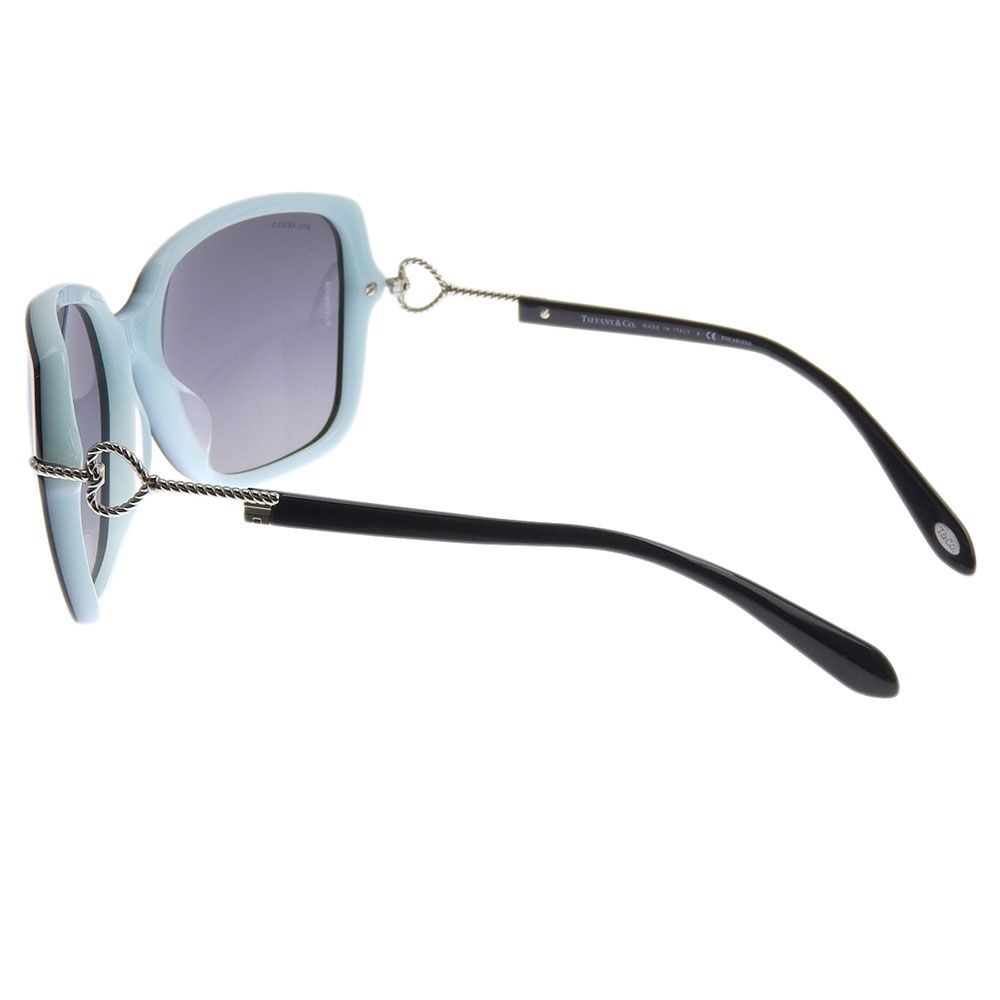 【本物保証】 箱・布袋付 美品 ティファニー TIFFANY &amp; Co. サングラス ティファニーブルー ブラック 58□17 TF4101 F Tiffany & Co. - 【本物保証】 箱・布袋付 美品 ティファニー TIFFANY