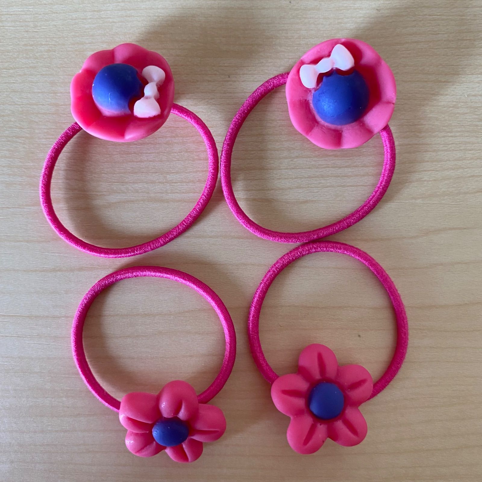 ヘアゴム ベビーヘアクリップ ギンガムチェックリボン1〜5 ベビー