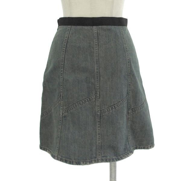 ミュウミュウ デニムスカート 青 36 レディース MIU MIU⁄ミュウミュウ