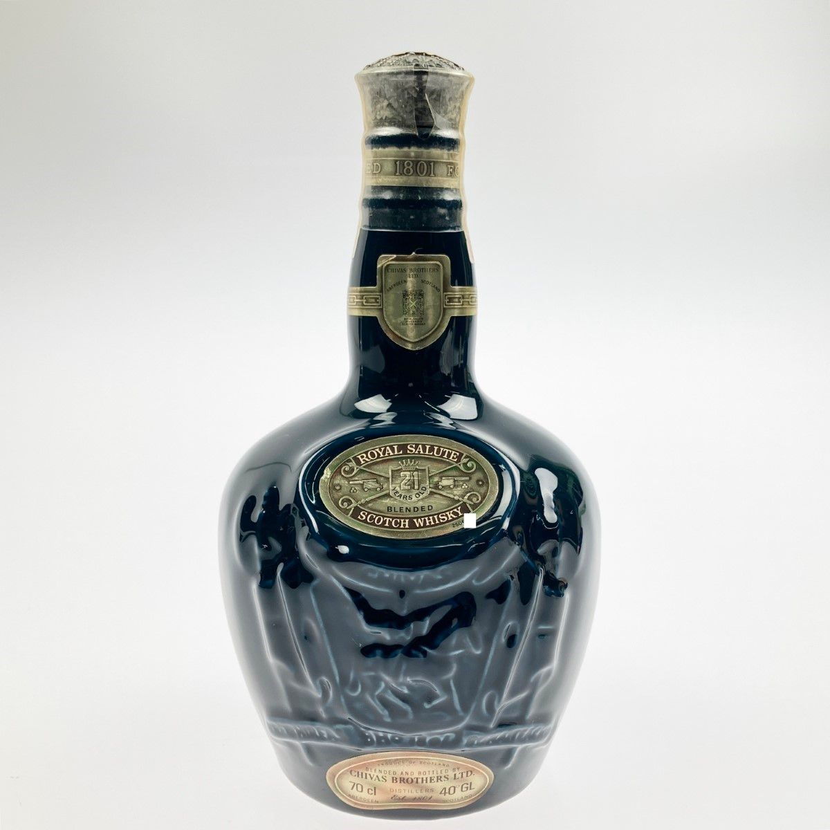 ▽▽ SALUTE ロイヤルサルート スコッチウイスキー 21年 ブルー 陶器
