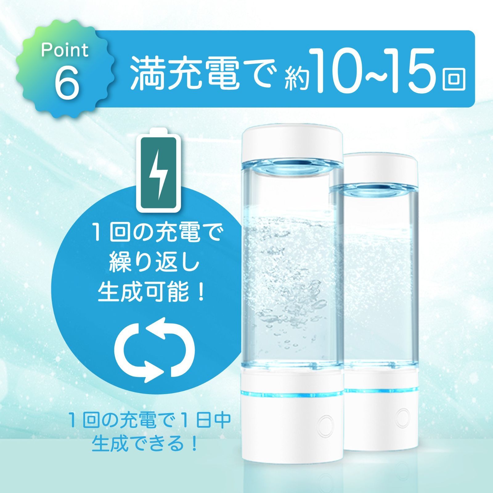高濃度水素水 いつもの天然水が水素水に早変わり