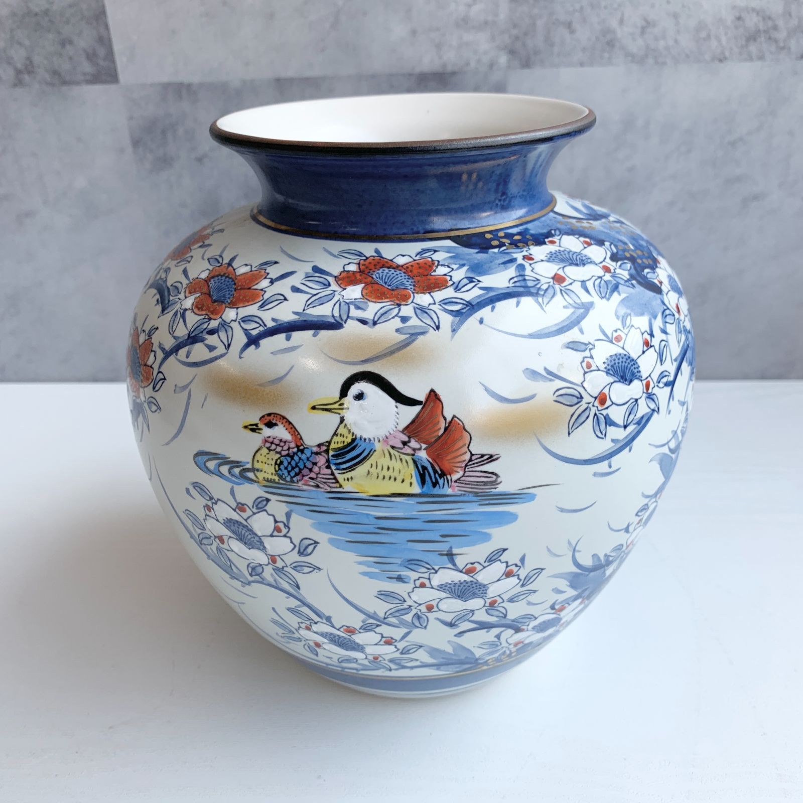 九谷焼 仙龍 花瓶