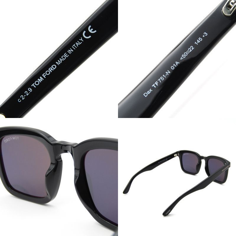 TOMFORDサングラス [Dax TF751 01V POLARIZED] トムフォード TOM FORD