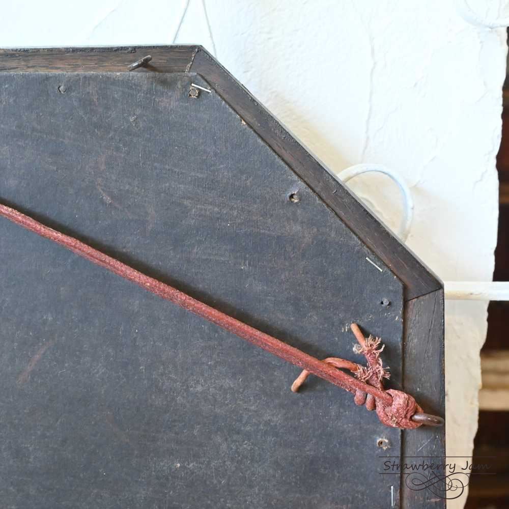 L3705-254 英国アンティーク オーク ウォールミラー Mirror 壁掛け