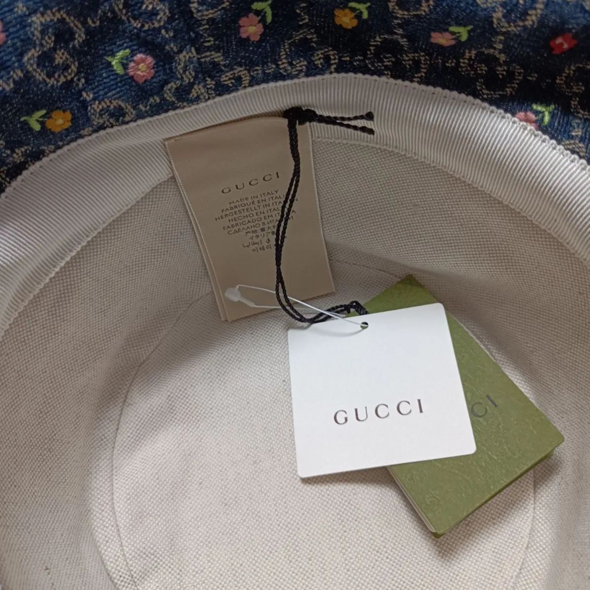GUCCIグッチ BLOOMING LOVE GGデニム バケットハット 帽子 816543_3HA7U_4265_001_100_0000