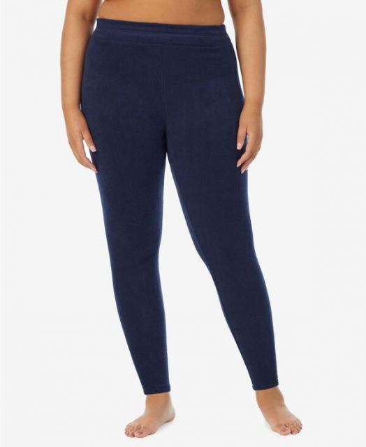 送料無料 クドルドッズ レディース レギンス ボトムス Plus Size Fleecewear Stretch Leggings Navy