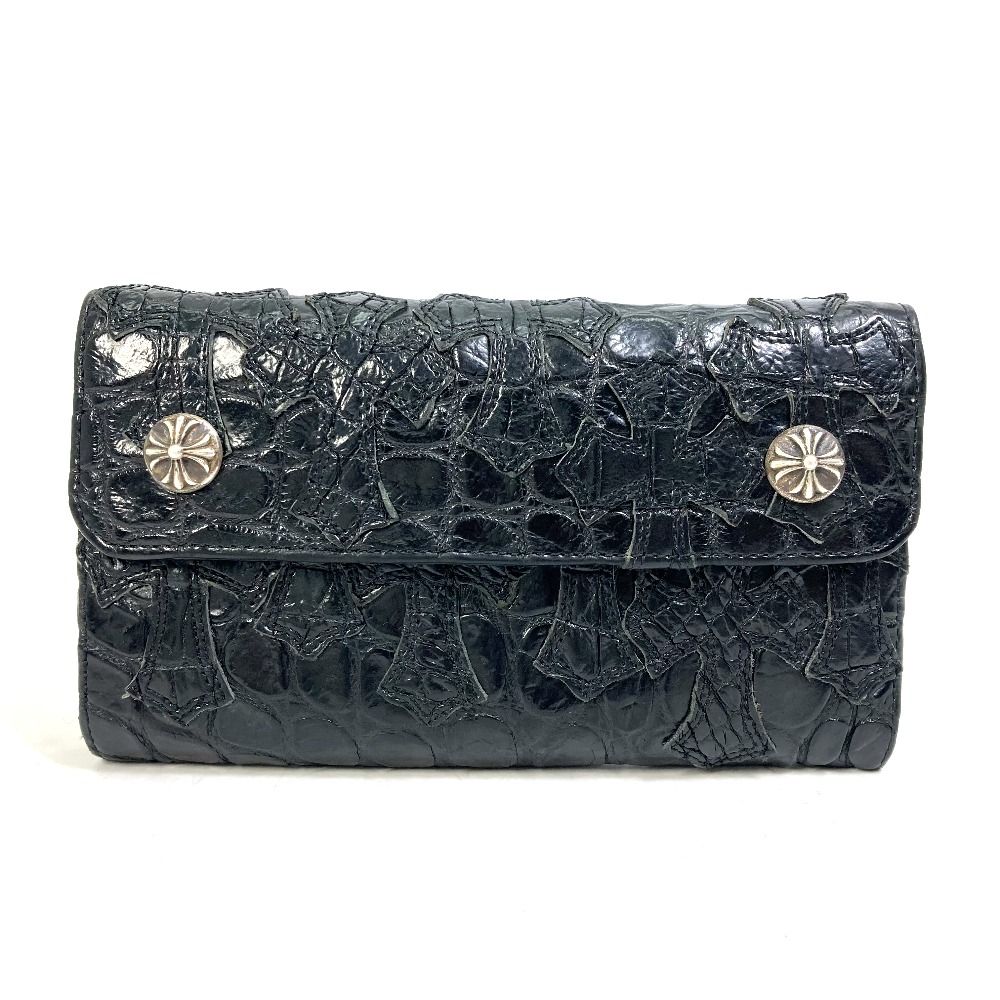 CHROME HEARTS クロムハーツ 長財布 ウェーブウォレット レザー - メルカリ