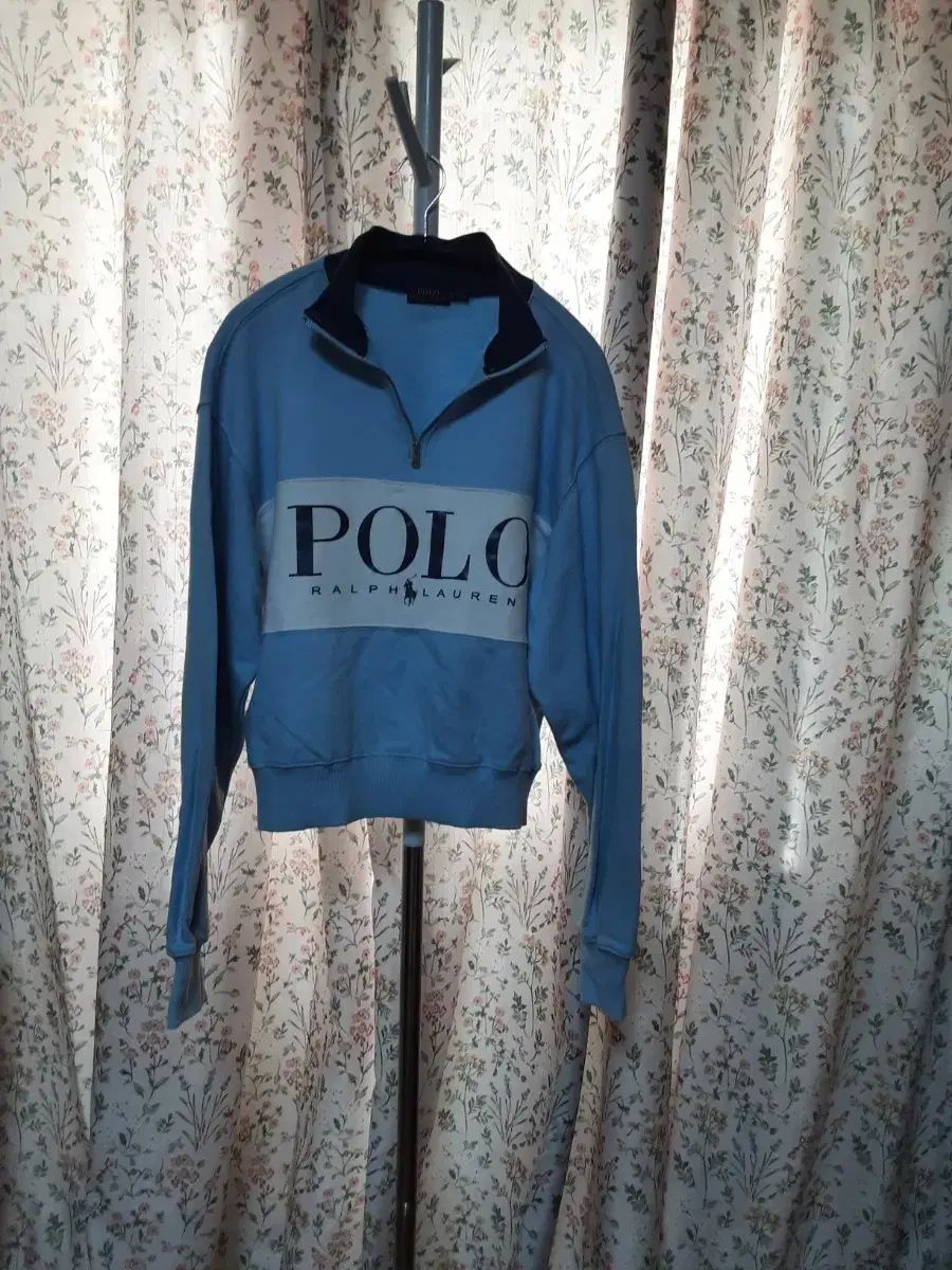 ポロ Ralph Lauren ラルフローレン 青 クロップド トレーナー