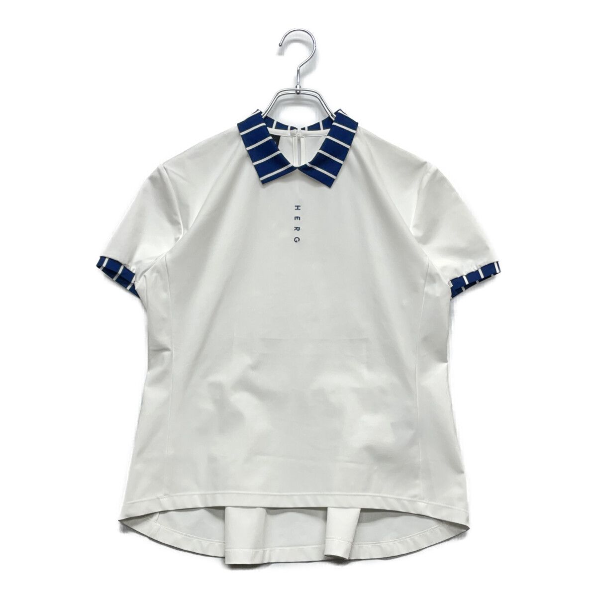 coco 中古 エルグワン HERG1 レディース 半袖シャツ 2(L) 白 ホワイト 襟付きカットソー 中古 レディース エルグワン HERG1 半袖シャツ 2(L) 白 ホワイト