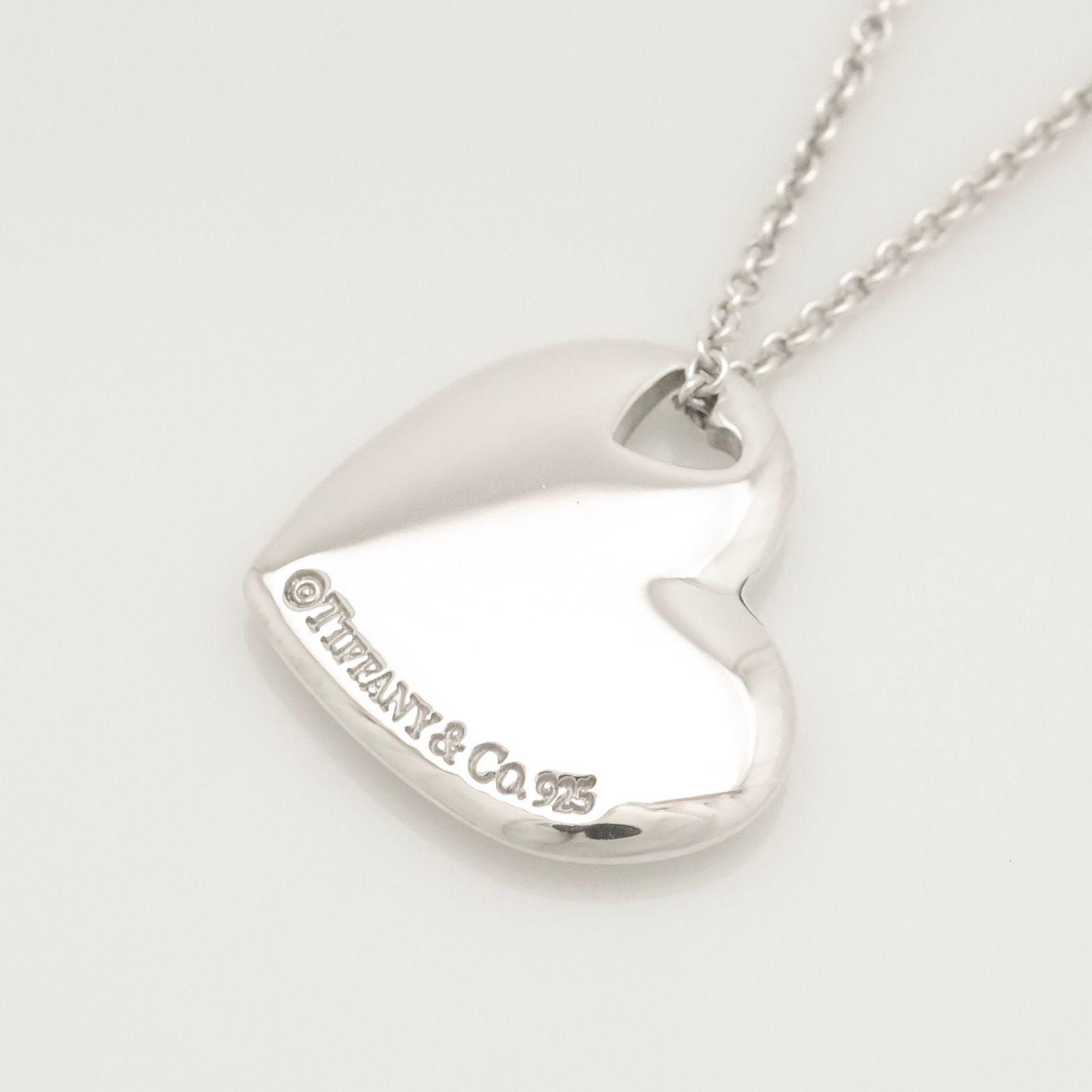 ティファニー2ハート ステンシル カットアウト ネックレス シルバー925