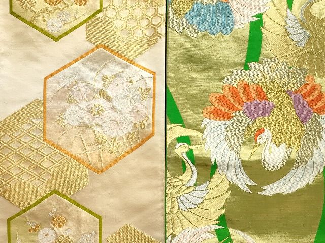 平和屋本店□袋帯 西陣 まとめて100点 鳳凰 鶴 蝶 更紗 花柄 宝