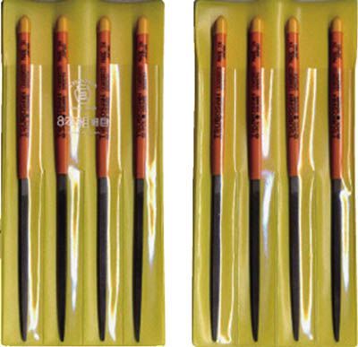 ツボサン 組ヤスリ 8本組 角 細目 KA 008-03