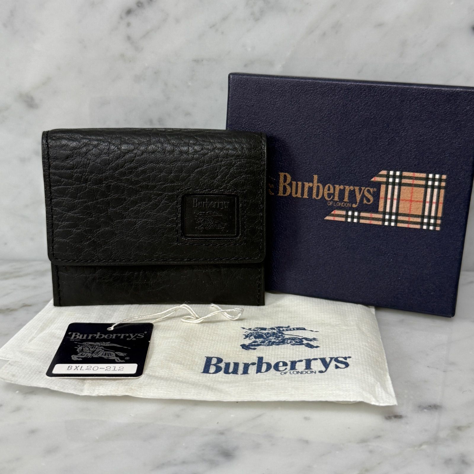 未使用品 バーバリー BURBERRY 小銭入れ ケース レザー ブラック 新品 未使用 BURBERRY バーバリー コインケース 小銭入れ