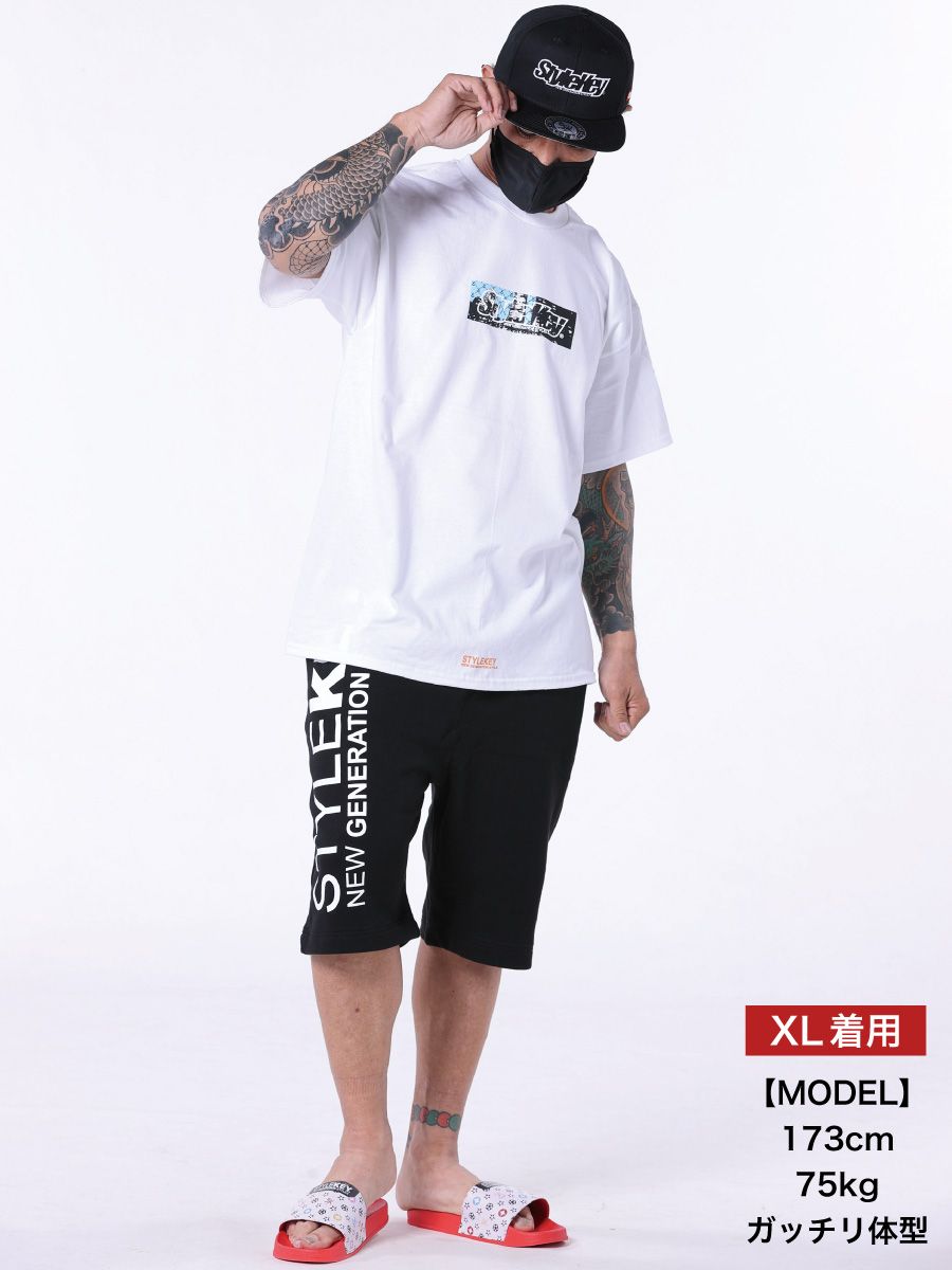 STYLEKEY スタイルキー 半袖Tシャツ CITY BOX S/S TEE(SK23SU-SS07) ストリート ヒップホップ レゲエ ロック B系 バンド ボックスロゴ 大きいサイズ