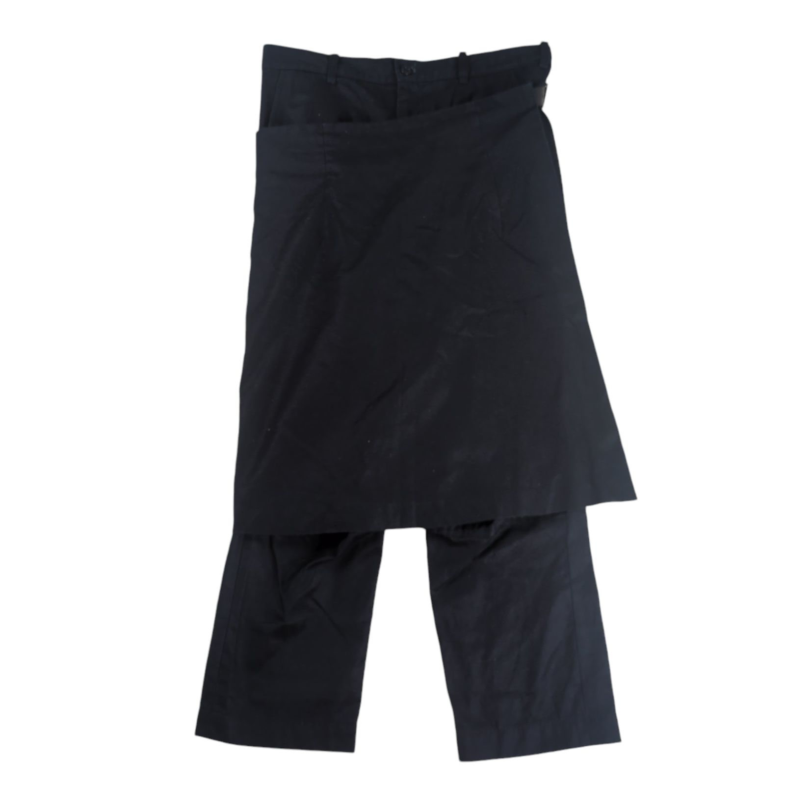 コムデギャルソン、COMME des GARÇONS、巻きスカート、ブラック、M BLACK COMME des GARCONS 巻きスカート ラップパンツ - メルカリ