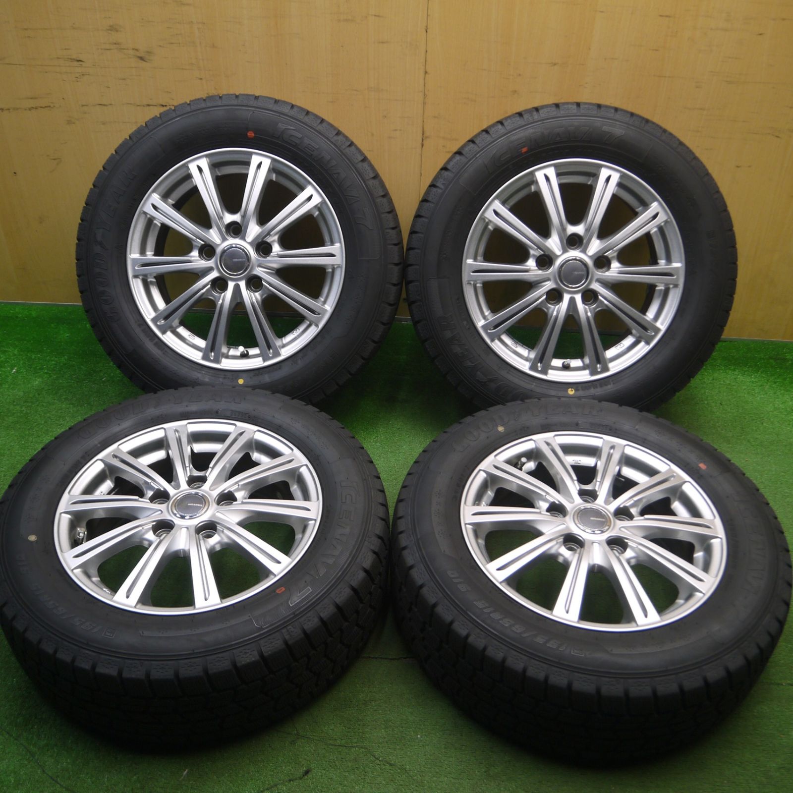 バリ溝15×5.5+42 PCD100 175/65R15タイヤホイール 4本 バリ溝15×5.5+42 PCD100 175/65R15タイヤホイール 4本