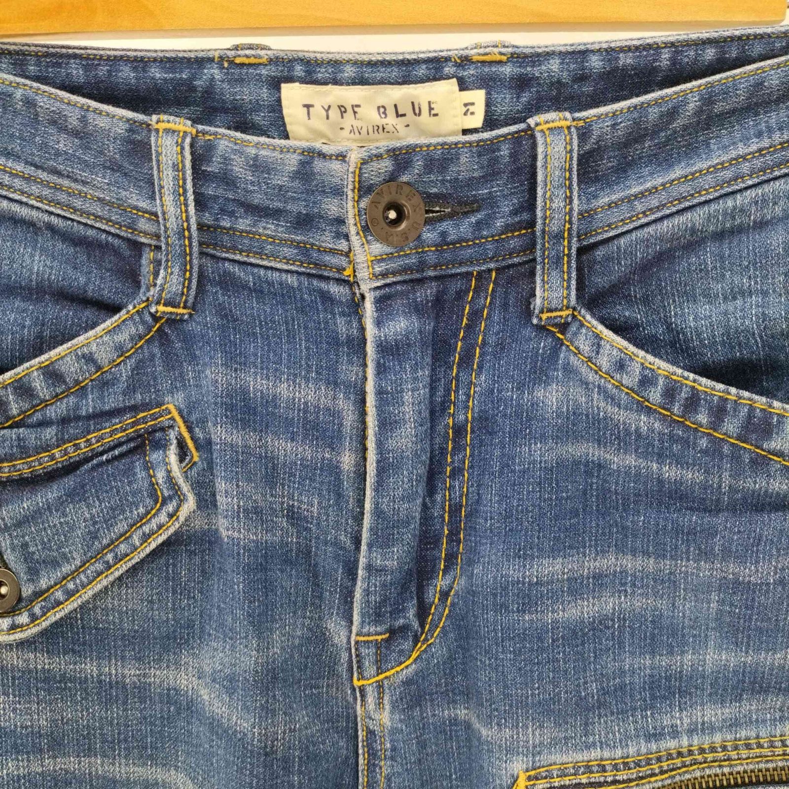 アヴィレックスAVIREX TYPE BLUE デニム カーゴパンツ ストレッチ AVIREX TYPE BLUE アヴィレックス・タイプブルー ストレッチ