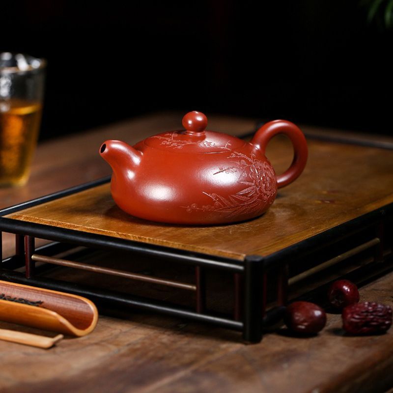 茶壷 急須 紫砂壺 ティーポット 常滑焼 紫砂茶器 唐物紫泥急須 紫砂壺 