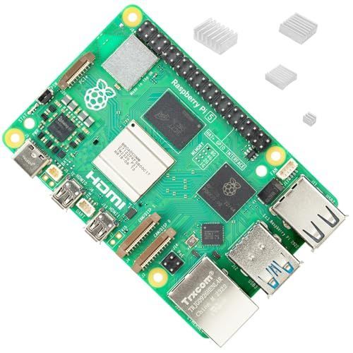 Raspberry Pi 5 4GB RAM 技適対応品 ヒートシンク 4 個付き Development Board BCM2712 Arm ...