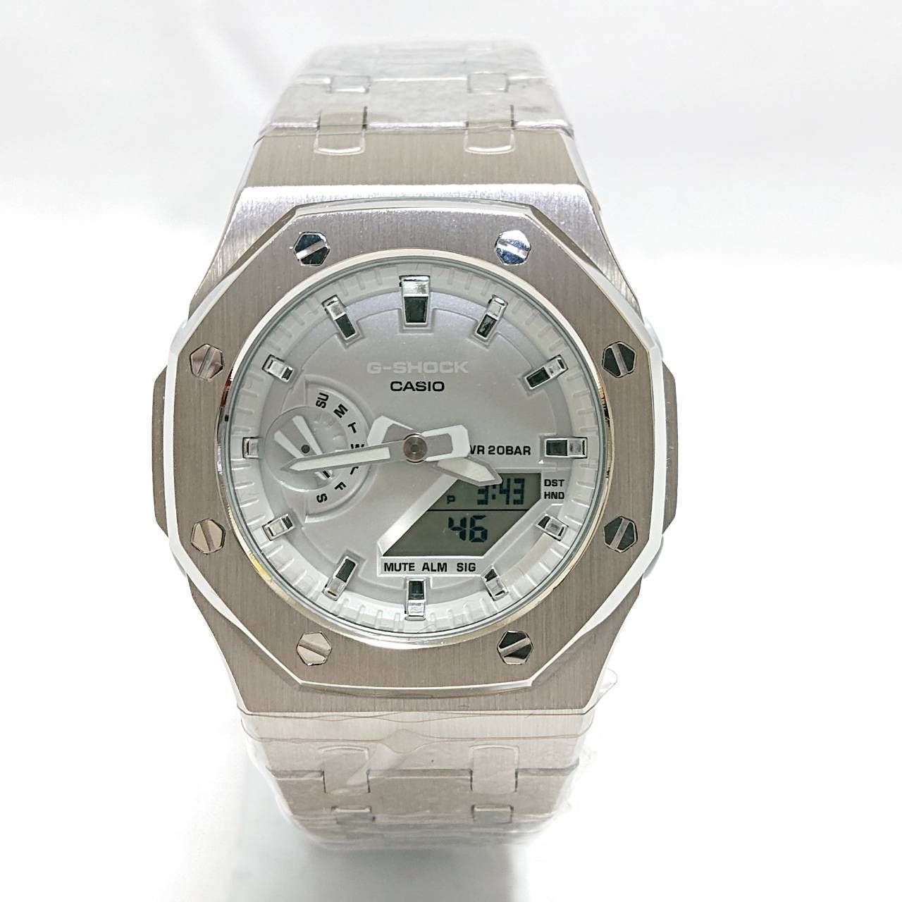 カスタムG-SHOCK！ G-ショック カシオ CASIO GMA-S2100SK-7AJF カシオーク メンズ アナデジ 腕時計 ジーショック ステンレス ㉚