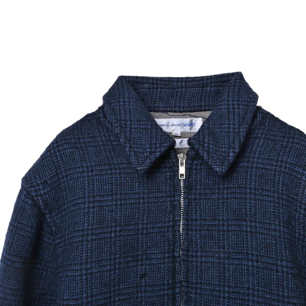 COMME des GARCONS SHIRT チェックブルゾン コレクション COMME des GARCONS SHIRT チェック ジップアップ ブルゾン