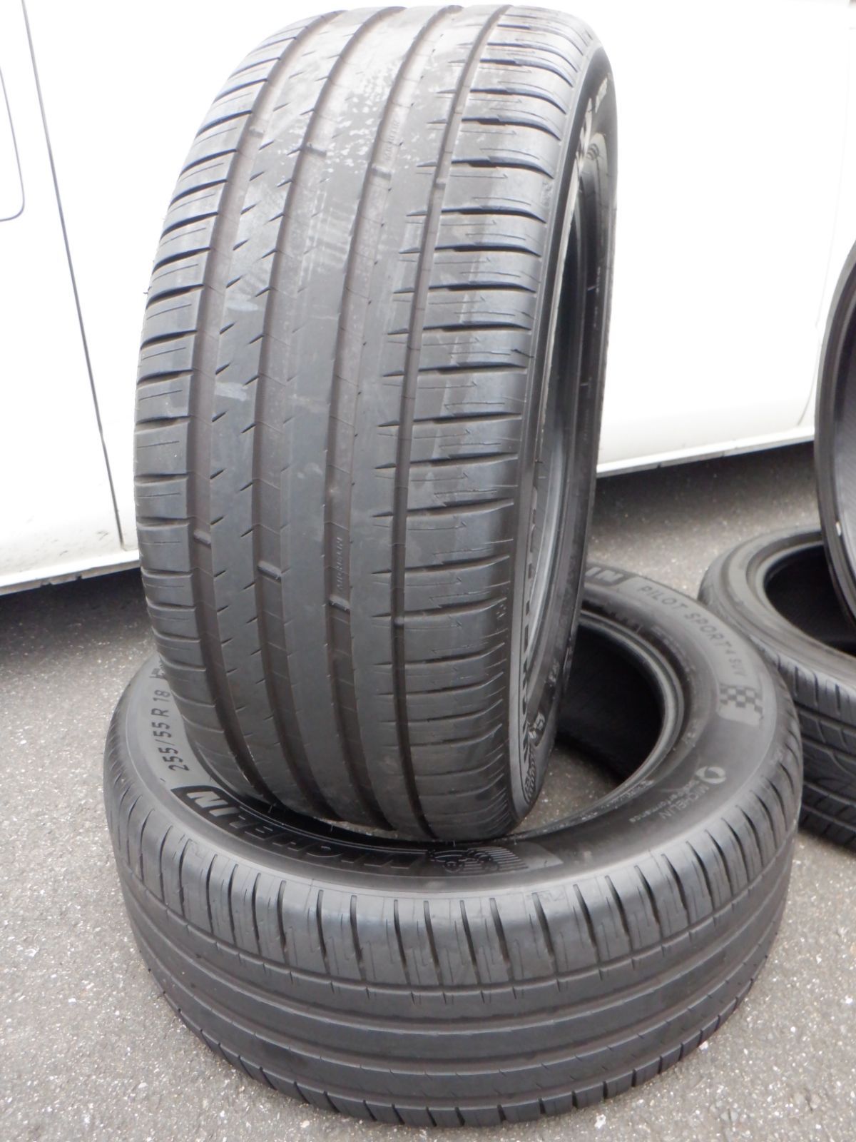 バリ山 255 55R18 ２本 ミシュラン パイロットスポーツ４SUV カイエン アウディQ7 ベンツMクラス GLE BMW X5 マカン アウトランダー等に