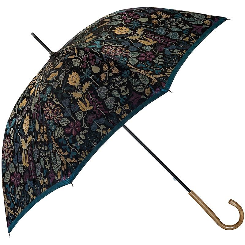 槙田商店 スティグ リンドベリ HERBARIUM グリーン 緑 レディース 長傘 UV 紫外線 カット 日傘 晴雨兼用 遮光 北欧デザイン 甲州織 日本製 0