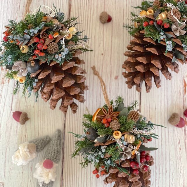 大王松 の 松ぼっくりツリー プリザーブド ドライフラワー