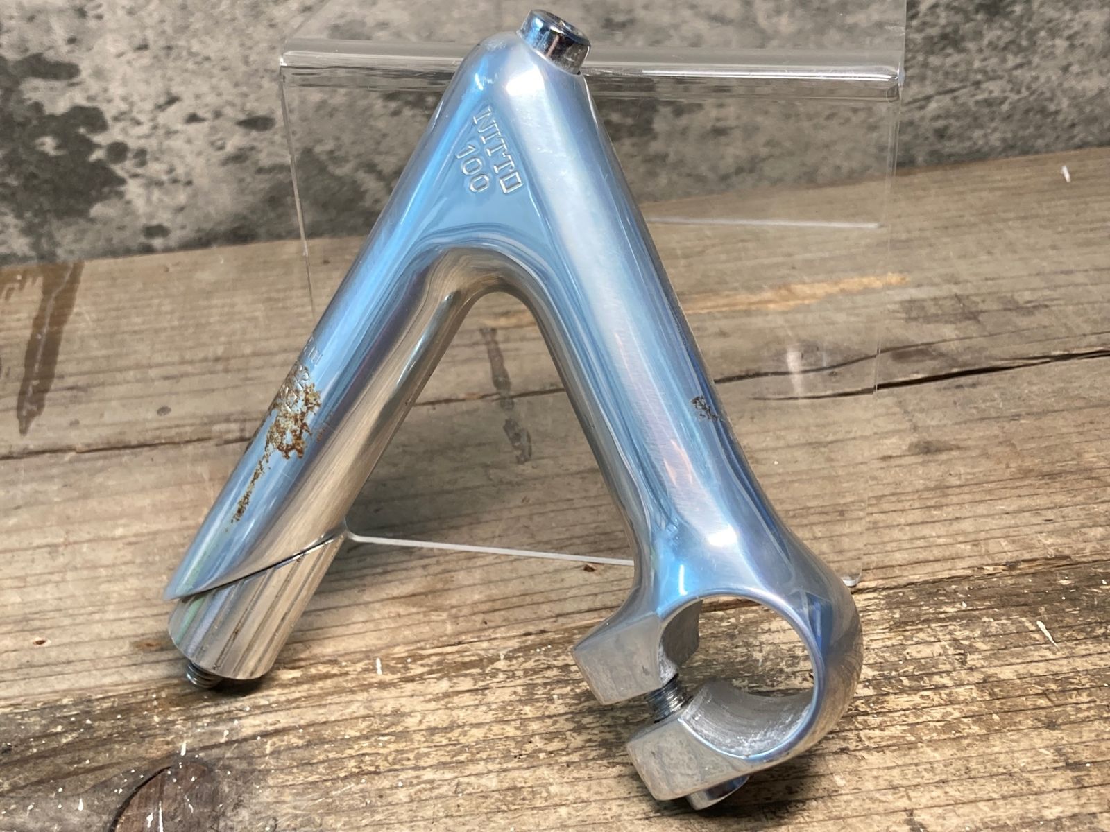IX011 日東 NITTO NJS スレッドステム 100mm ハンドルクランプΦ25.4 Φ22.2