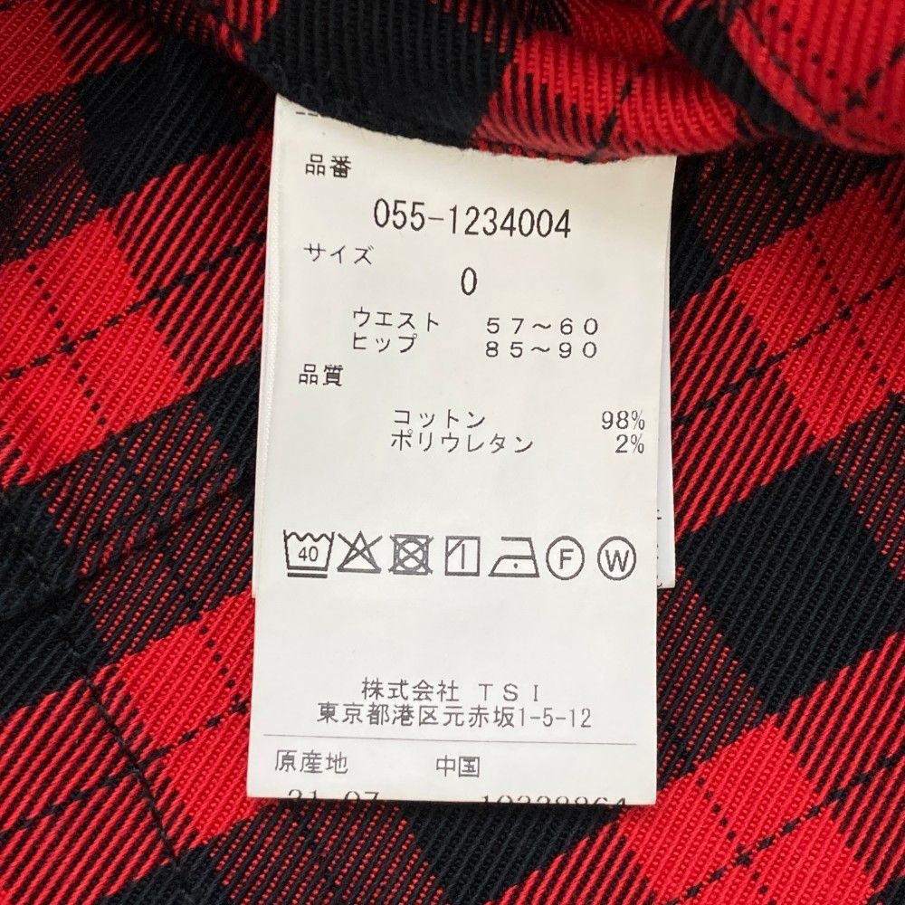 サイズ：0 PEARLY GATES パーリーゲイツ  スカート チェック レッド系 [240101441536] ゴルフウェア レディース ストスト サイズ：0 PEARLY GATES パーリーゲイツ スカート チェック