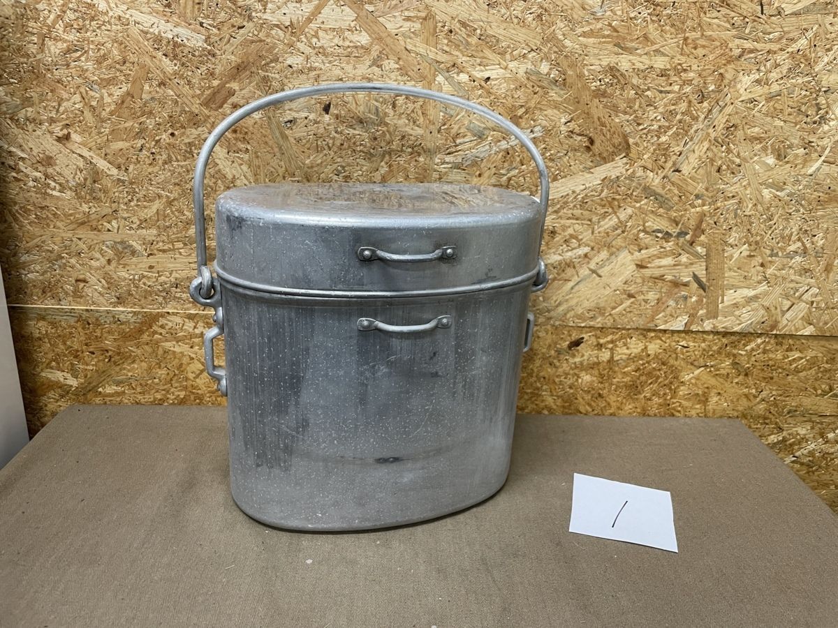 フランス軍 ヴィンテージ メスキット メスティン アルミ製 クッカー 飯盒 フランス軍 ヴィンテージ メスキット メスティン アルミ製