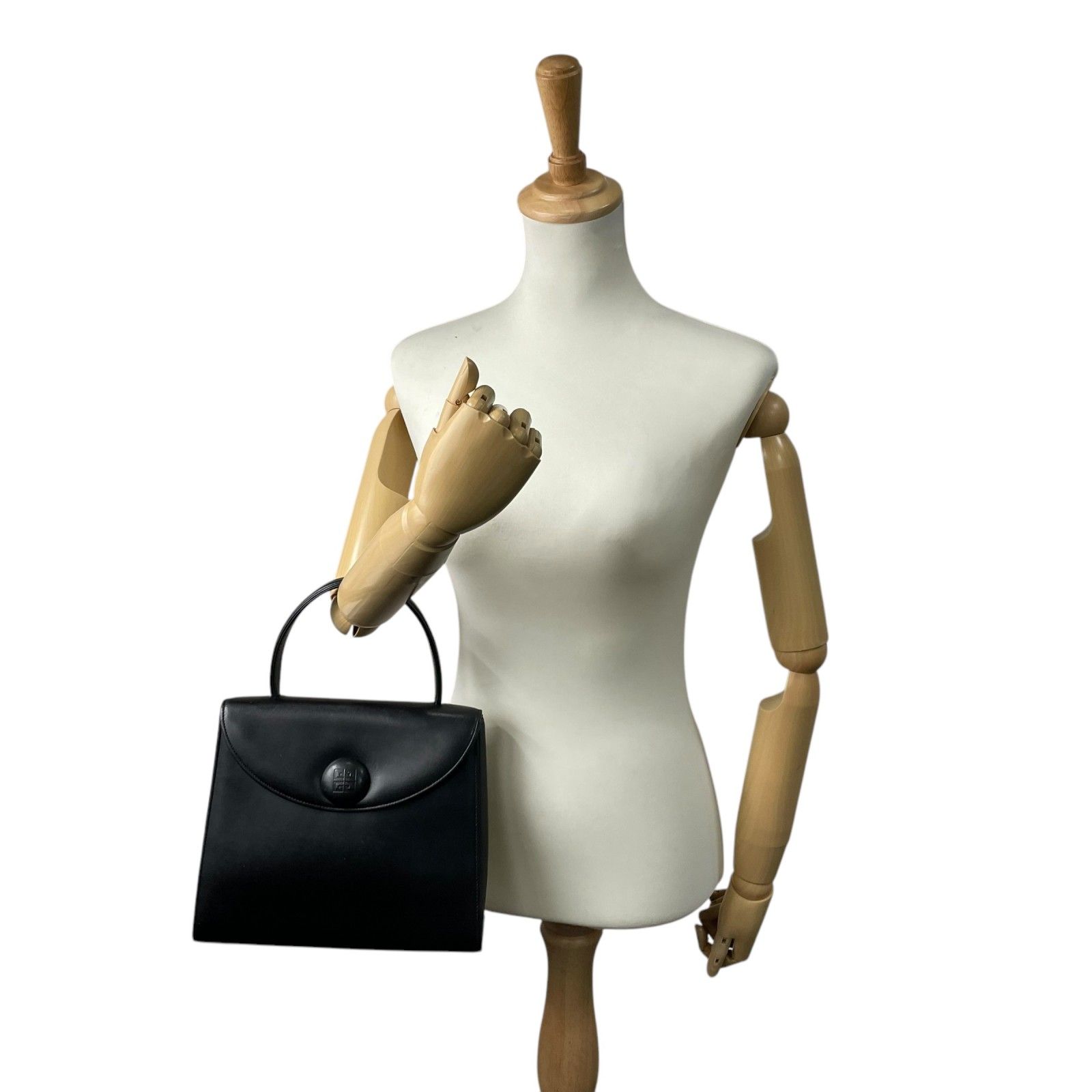 美品 GIVENCHY ジバンシー ハンドバッグ フォーマル ブラック