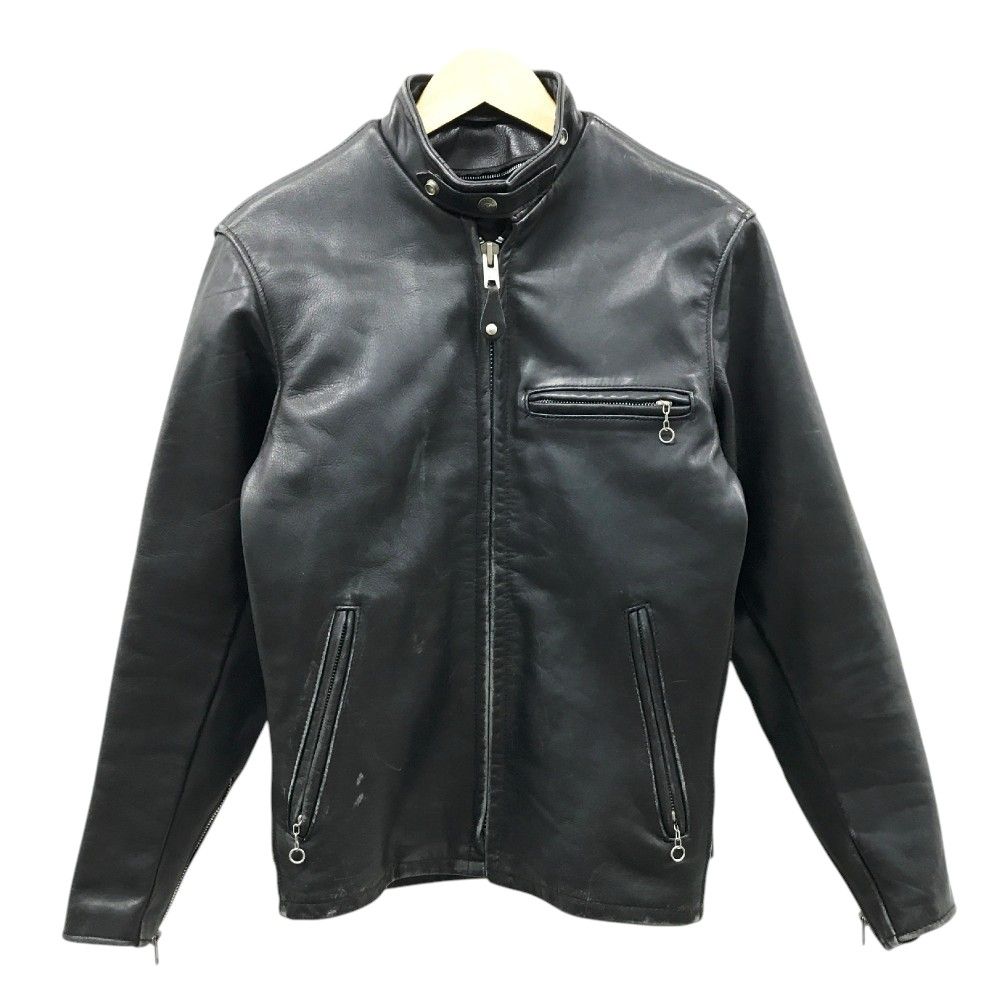 Schott ブラックレザーシングルライダース 36美品 Amazon | Schott シングルライダースジャケット641HH (36(S