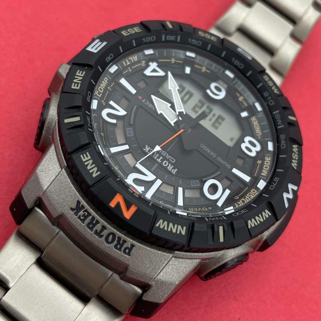 美品】CASIOプロトレックPRT-B50T-7JF チタン Climber Line