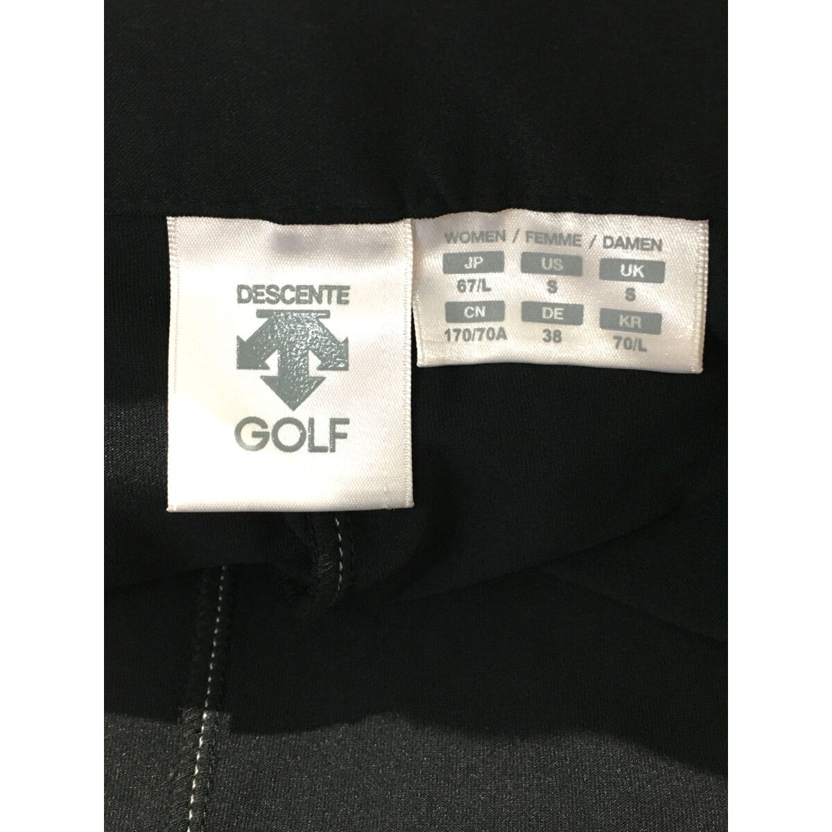♡新品未使用品♡DESCENTE GOLF レディース スカート L ブラック 中古 レディース デサントゴルフ DESCENTE GOLF スカート L 黒