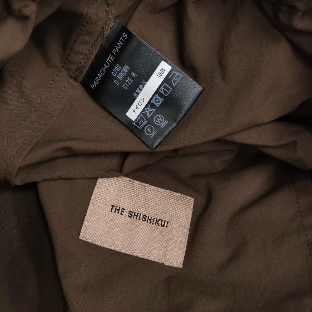 THE SHISHIKUI シシクイ PARACHUTE PANTS サイズM 0782 定価29700円 パラシュート パンツ ブラウン レディース 5-0902M DECORATOM_COM_BR