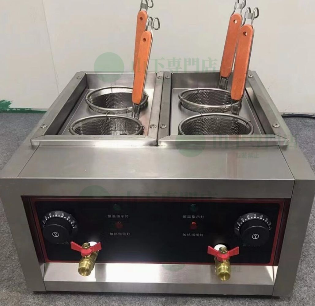 卓上 電気 4デボゆで麺機 業務用 家庭用 100V