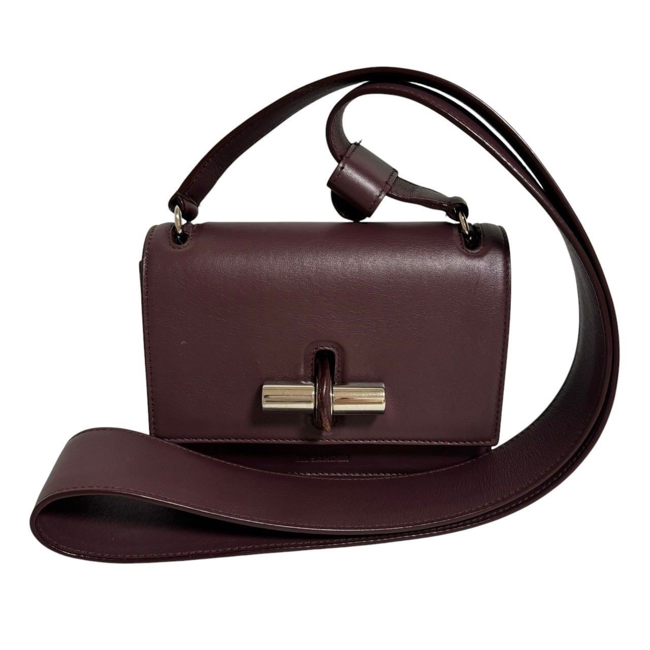 メル18260jilsander バッグ　ボルドー JIL SANDER ジルサンダー ショルダーバッグ ボルドー系 クロス