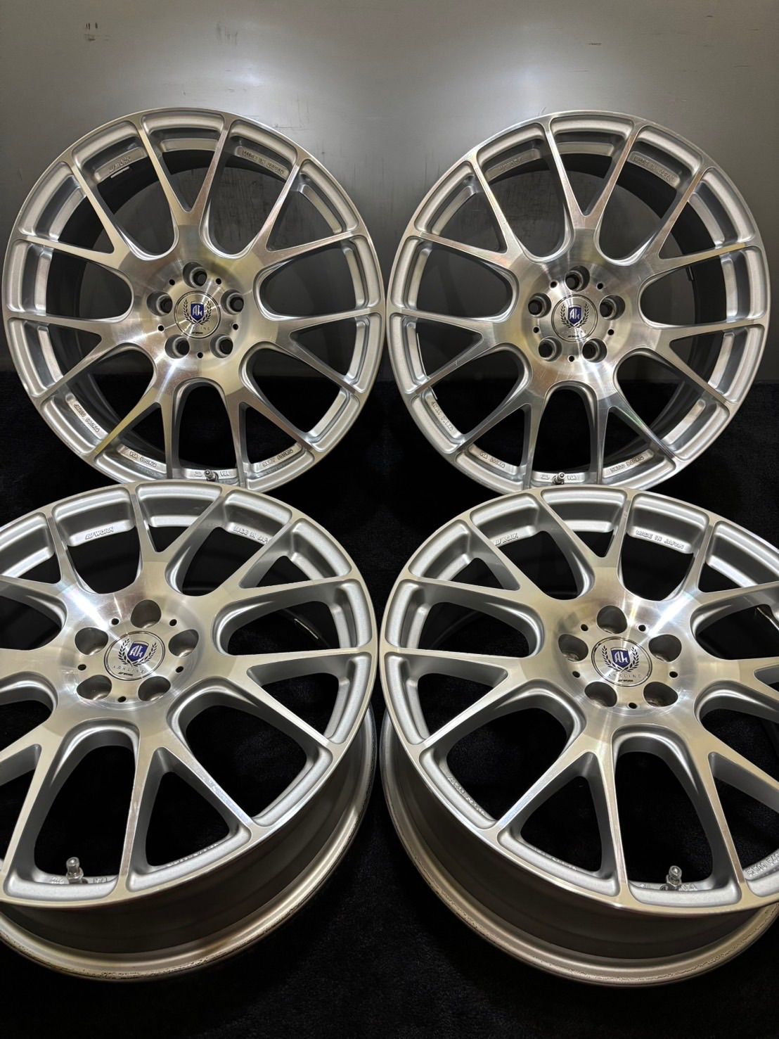 ☆WORKワーク ARKLINE AL02 7J/4H/PCD100/+53 FSカットクリア 205