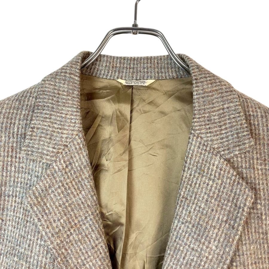 80s90sUSA製Harris Tweedハリスツイードジャケットウールテーラード