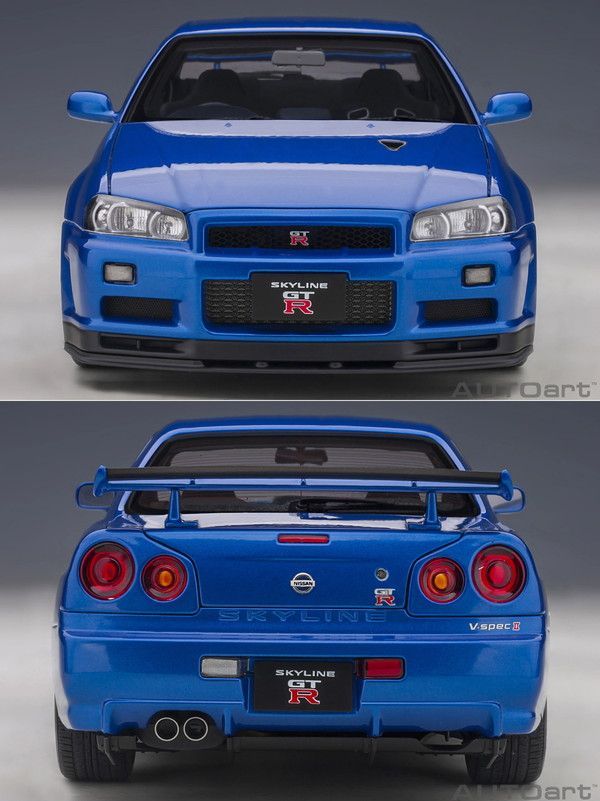 新品 AUTOart 1/18 日産 スカイライン GT-R (R34) Vスペック II