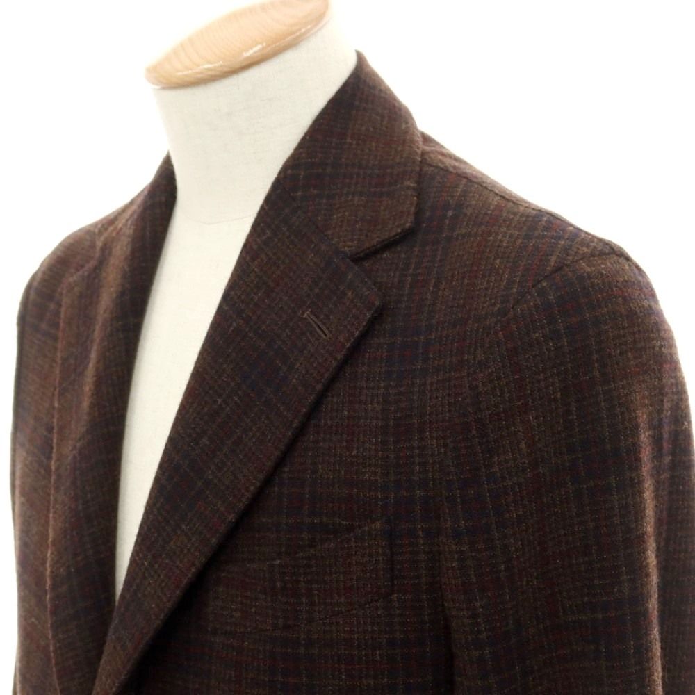 中古】ボリオリ BOGLIOLI DOVER ウールカシミヤ チェック 3つボタン