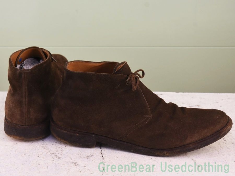 Y019◆ビンテージ church s チャッカブーツ 茶 メンズ 28～28.5cmくらい