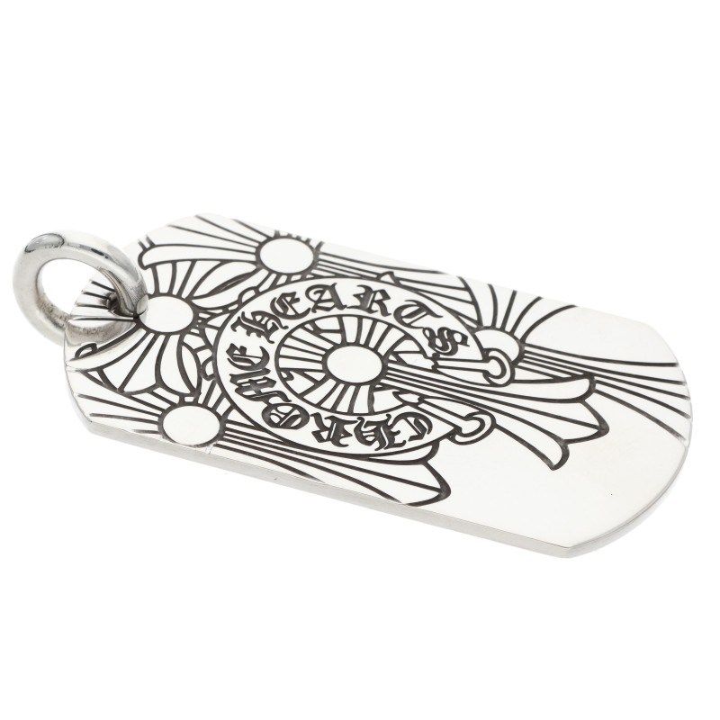 クロムハーツ CHROME HEARTSID TAG LRG GOD BLESS 美品！クロムハーツ CHROME HEARTS ドッグタグ ゴッドブレス 小物