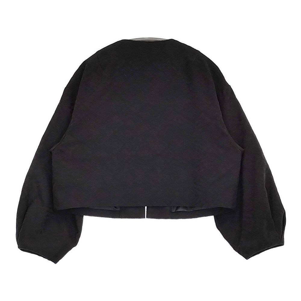 中川政七商店 ジャカード織のジャケット 菱紋 定価36300円 ノー ジャケット 25SS ブラック レディース 中川政七商店 5-0916M♪